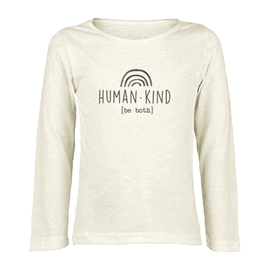 Tenth & Pine "Human Kind [be both]" Long Sleeve Graphic Tee