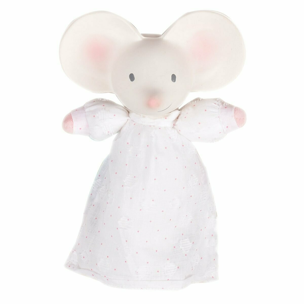 Tikiri Meiya the Mouse Soft Squeaker With Natural Rubber Head
