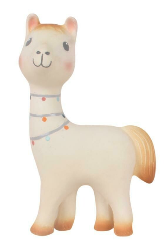 Tikiri Lilith the Llama Natural Rubber Rattle Toy