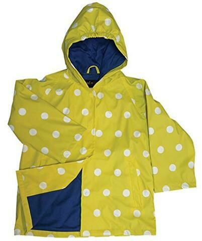 Foxfire Yellow Polka Dot Rain Coat