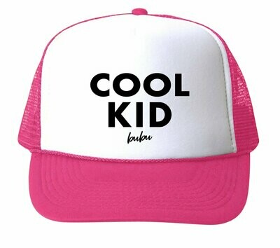Bubu "Cool Kid" Trucker Hat - Pink