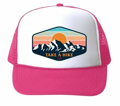 Bubu "Take a Hike" Trucker Hat - Pink