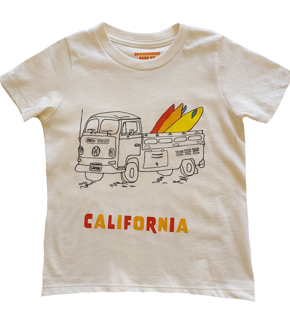 Orange Heat VW Truck "California" Graphic Tee