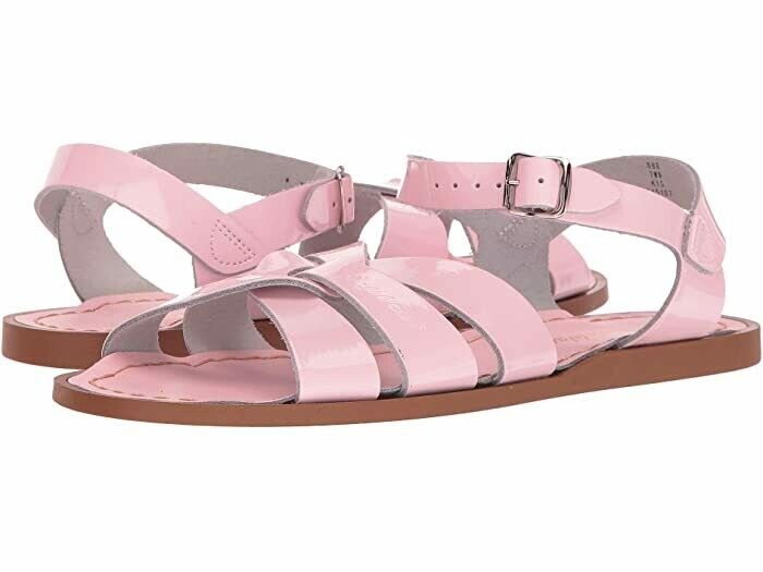 Salt Water Sandals Leather Water Safe Sandals - Shiny Pink