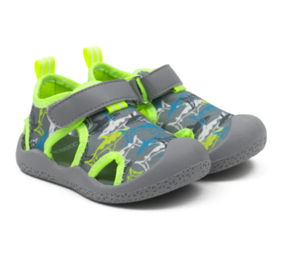 Robeez Water Shoes - Remi Sharks Grey