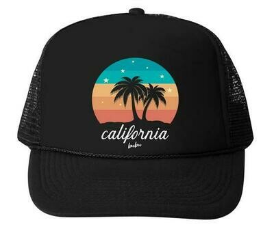 Bubu &quot;California&quot; Sunset Trucker Hat - Black