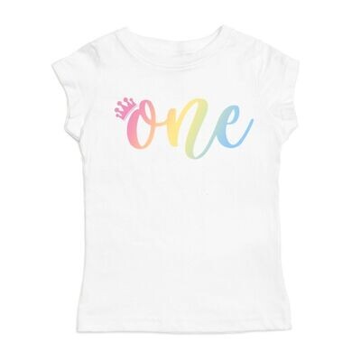 Sweet Wink &quot;One&quot; Birthday Graphic Tee - White