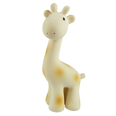 Tikiri Giraffe - Organic Natural Rubber Rattle, Teether & Bath Toy