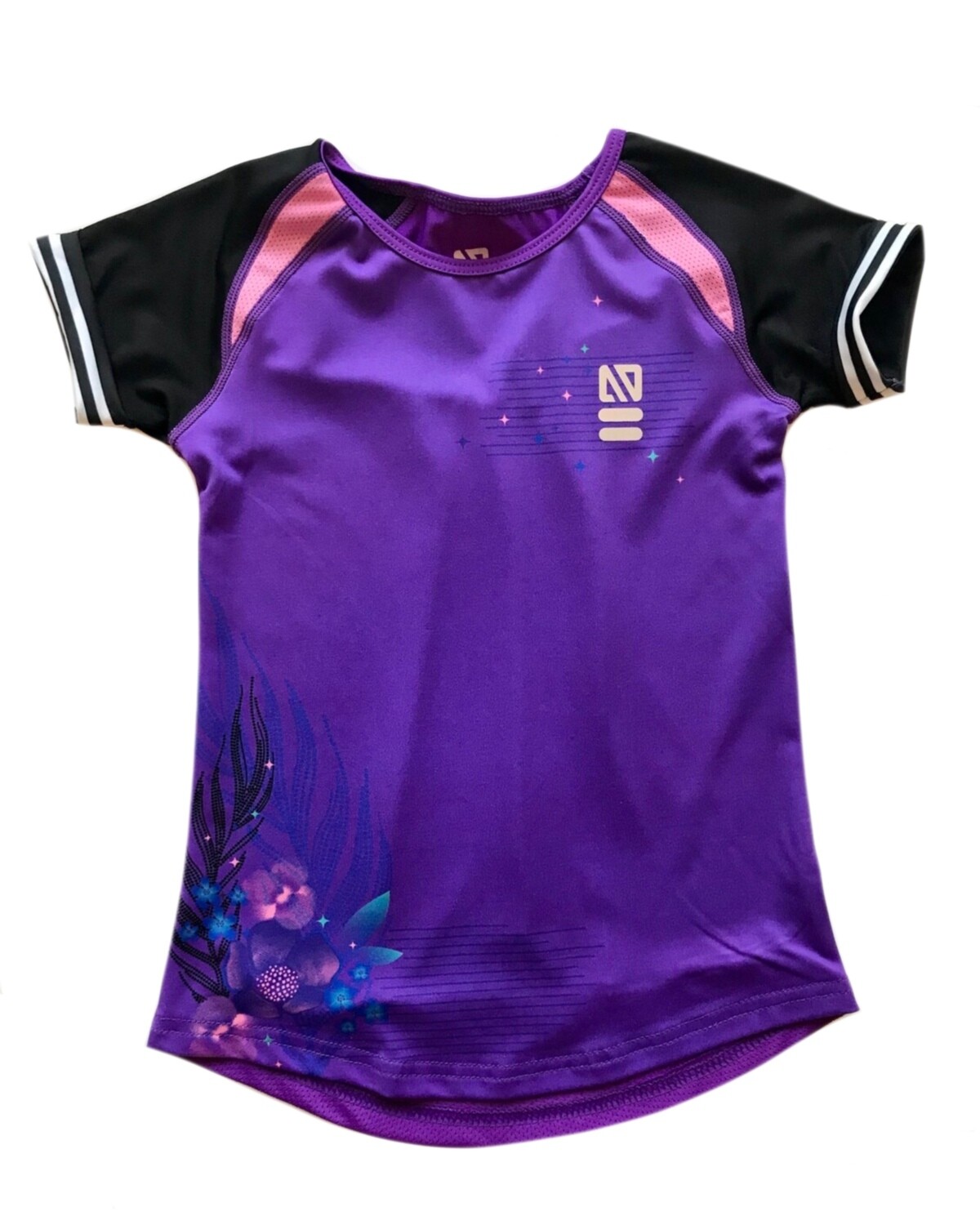 Nano Athletic Top - Black and Purple