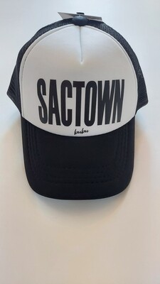 Bubu "Sactown" Trucker Hat - Black &amp; White
