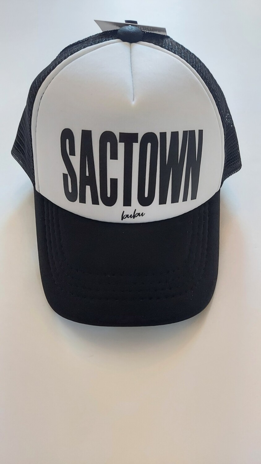 Bubu "Sactown" Trucker Hat - Black & White