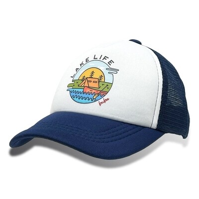 Bubu &quot;Lake Life&quot; Trucker Hat - navy