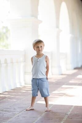 Poppet &amp; Fox  light denim woven shorts