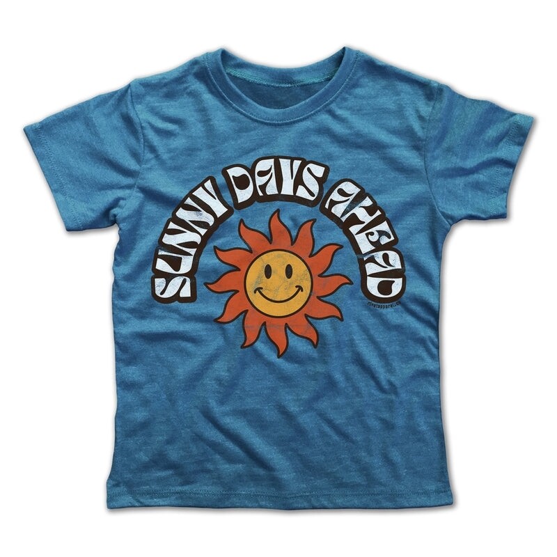 Rivet Apparel Co. &quot;Sunny Days Ahead&quot; Tee - Heather Deep Teal