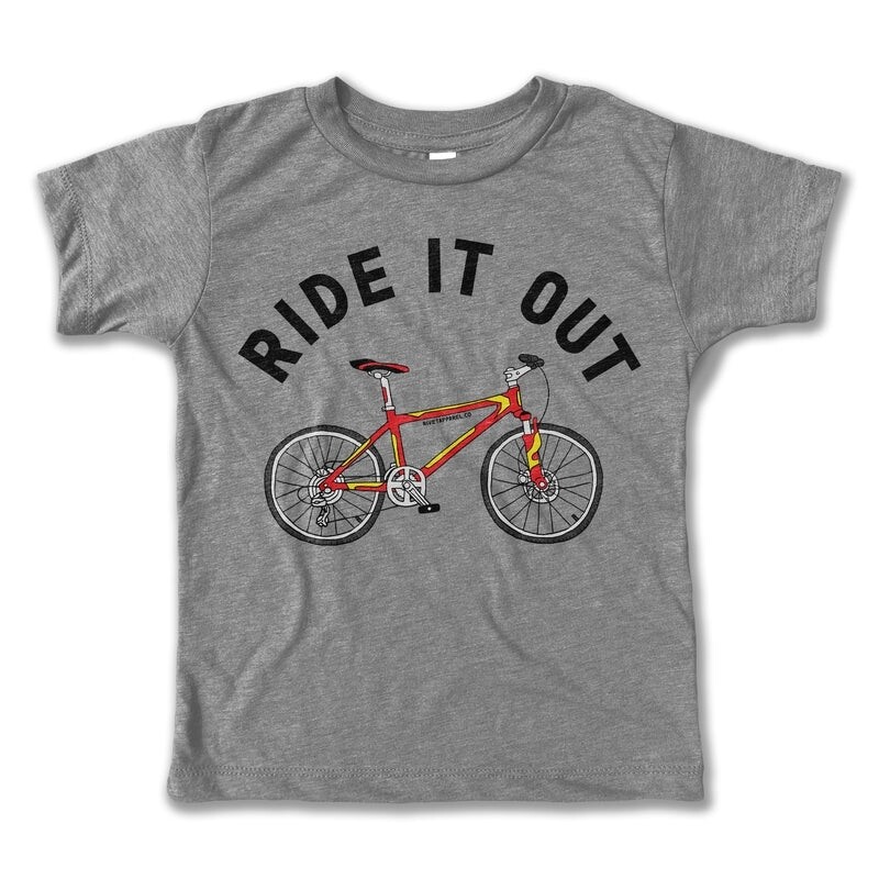 Rivet Apparel Co. &quot;Ride it out&quot; Tee - Grey triblend