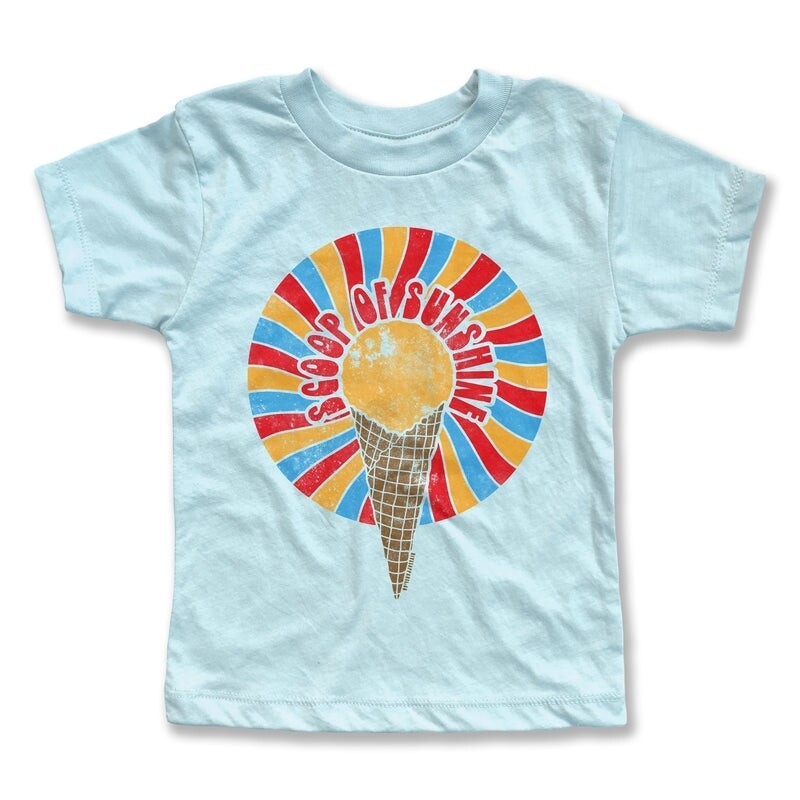 Rivet Apparel Co. &quot;Scoop of Sunshine&quot; Tee - Lt blue Triblend