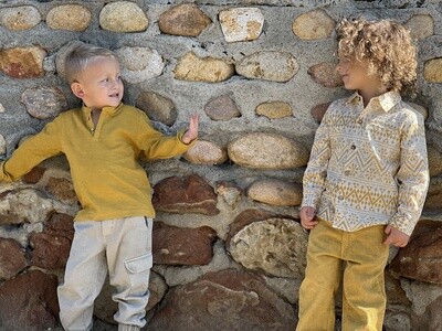 Poppet &amp; Fox Zion mustard long sleeve shirt