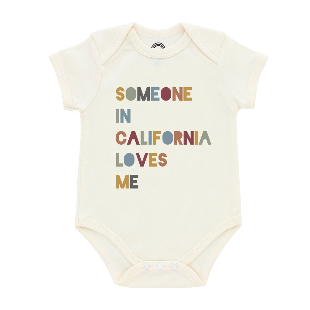 Emerson and Friends&quot;Someone in California Loves Me&quot; cotton onesie