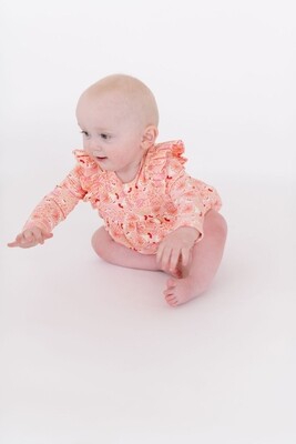 Ollie Jay Romper in Fluffy Wishes