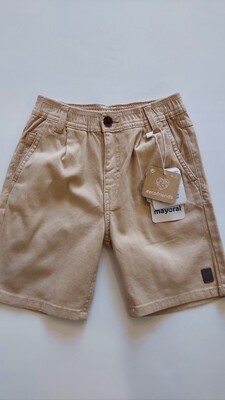 Mayoral eco friendly cotton woven khaki shorts