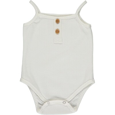 Vignette Karter onesie in the ribbed cotton blend-cream