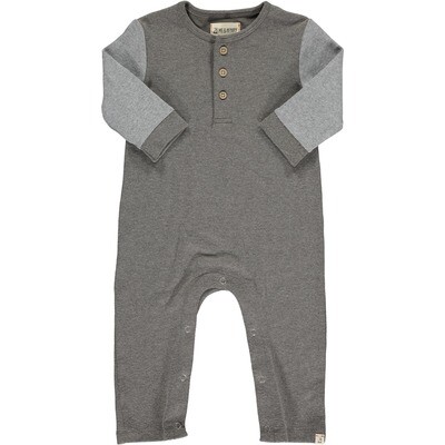 Me &amp; Henry Estill Raglan Romper-mushroom
