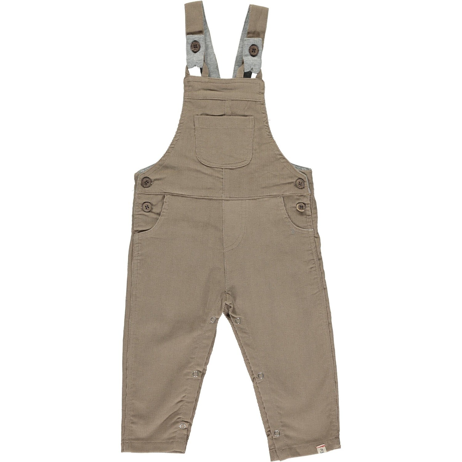 Me & Henry Harrison Cord Overalls-grey