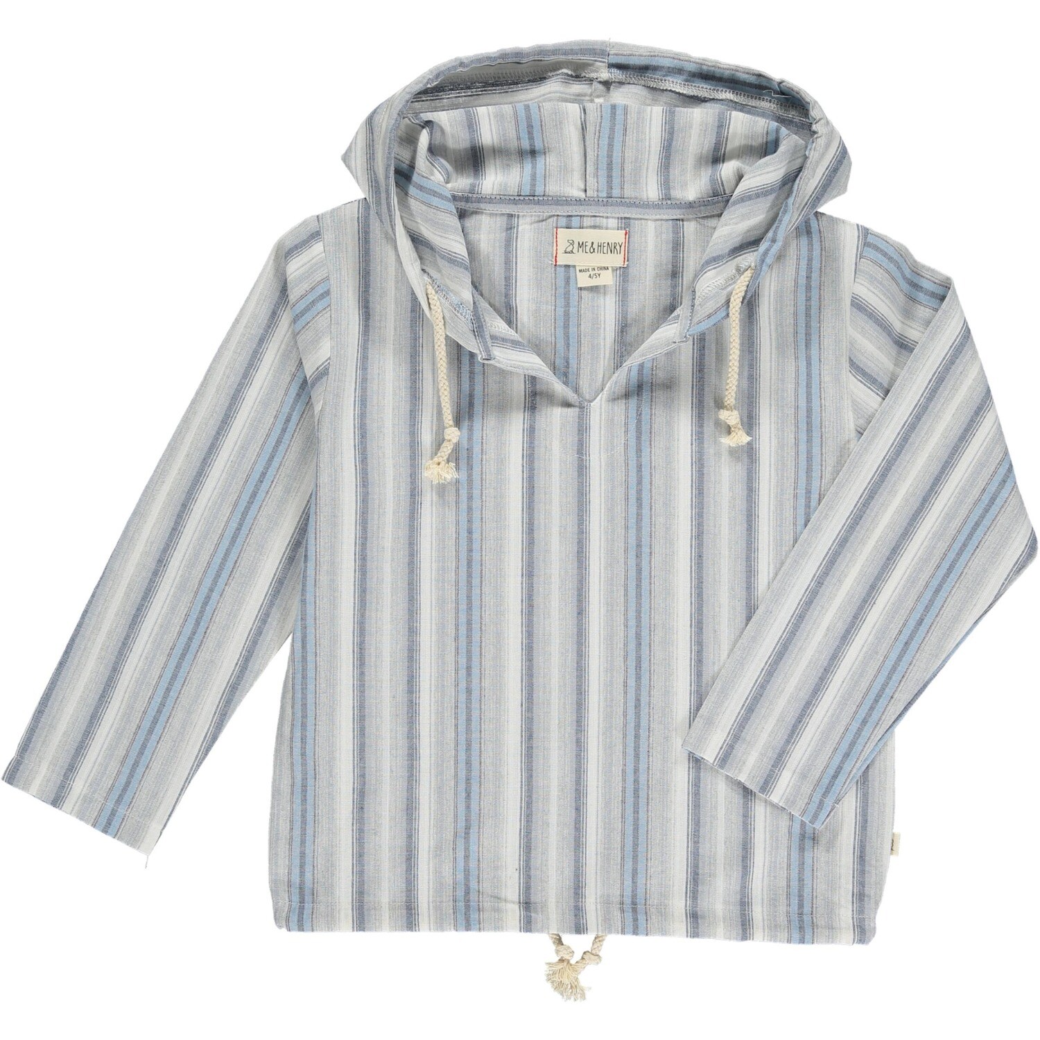 Me &amp; Henry  St.Ives blue stripes hooded top