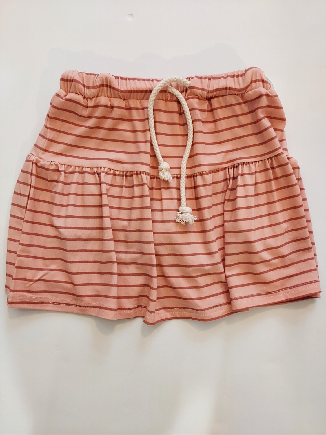 Baby Sprouts bamboo strawberry striped skort