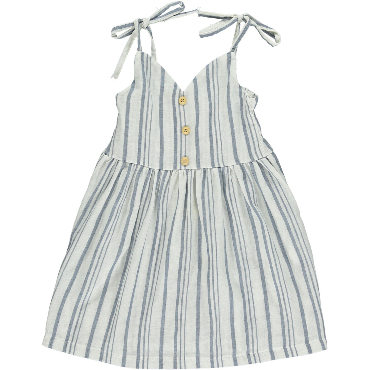Vignette Penny Dress- navy stripe print