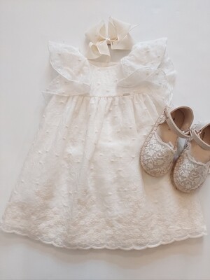 Mayoral ivory lace dress-fully lined