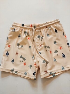 Baby Sprouts boys swim shorts in Sail. 86% recycled polyester