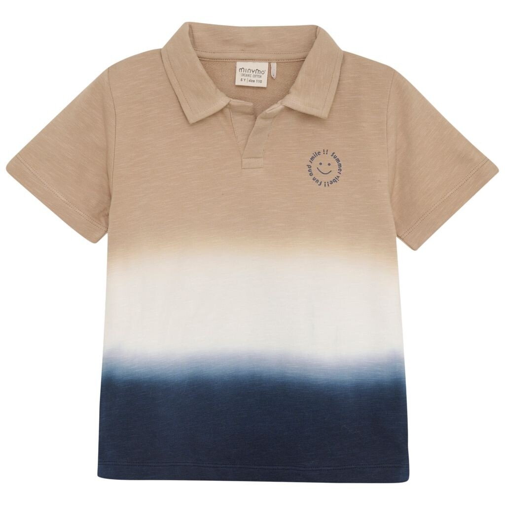 Minymo - organic cotton sweat tie dye polo shirt