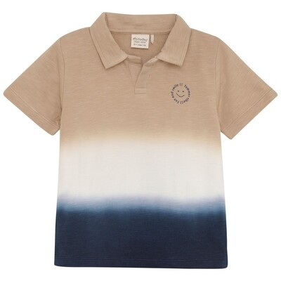 Minymo - organic cotton sweat tie dye polo shirt