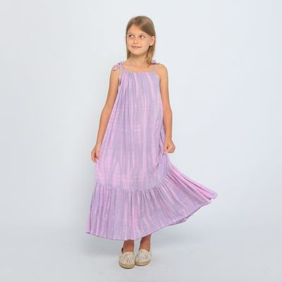 Joyous and Free Luna maxi dress-purple watercolor tie dye