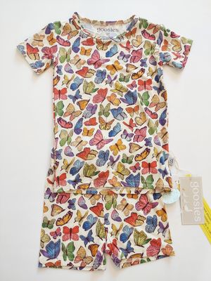 Goosies bamboo short sleeve  &amp; short pajama set-Butterflies