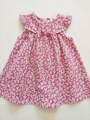 Mayoral soft cotton knit floral dress-pink/white flowers