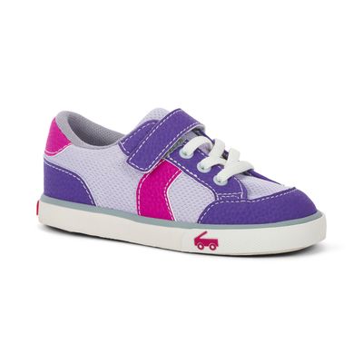 See Kai Run Connor Purple retro inspired canvas sneakers