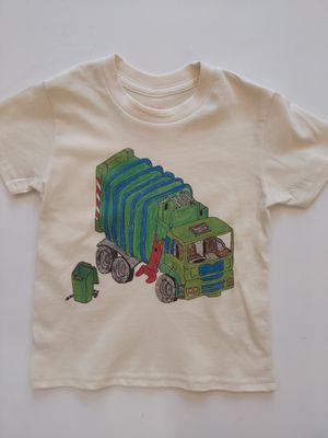 Orange Heat "trash truck" Graphic Tee - Natural organic