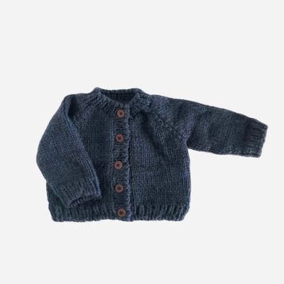 The Blueberry Hill classic cardigan sweater-unisex navy