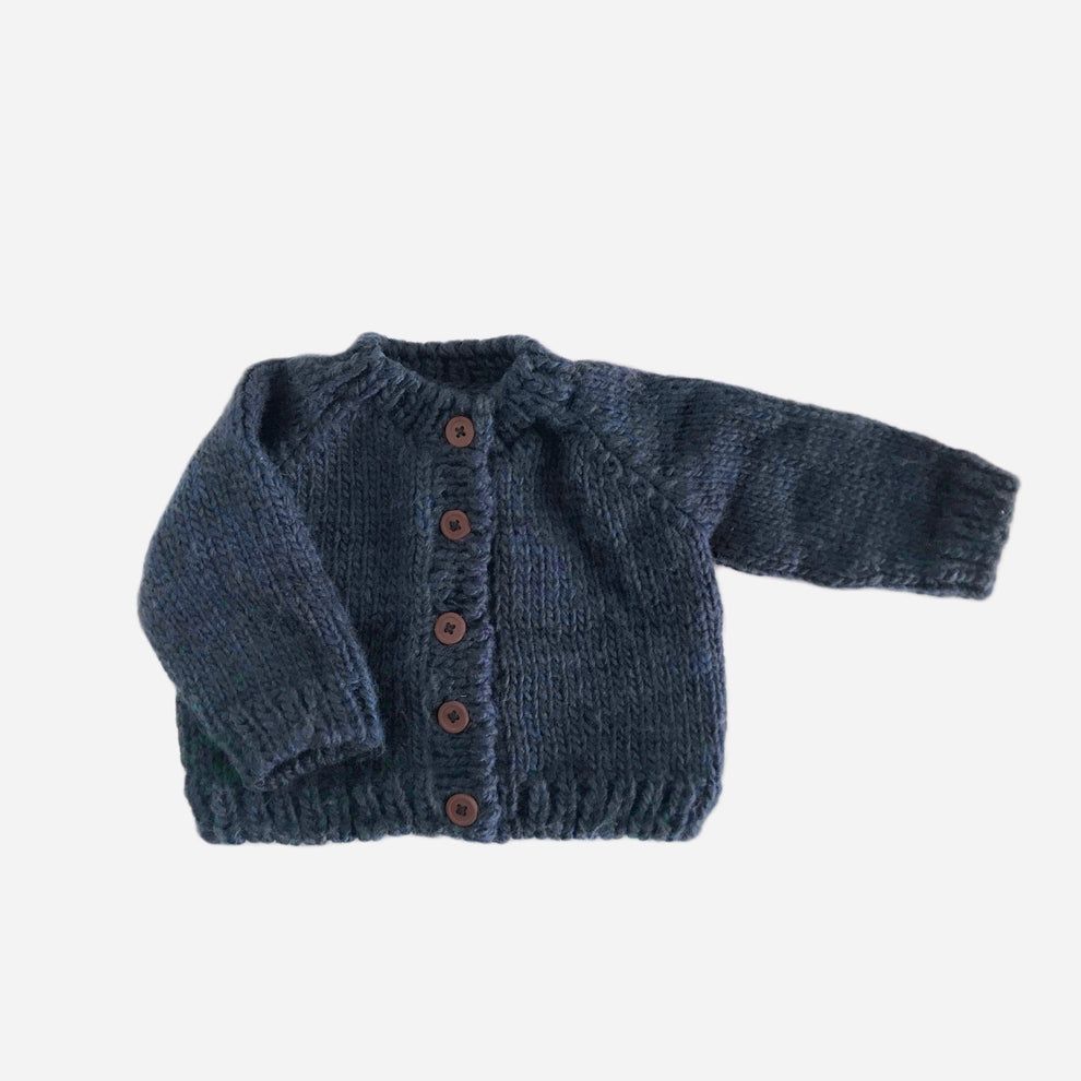 The Blueberry Hill classic cardigan sweater-unisex navy