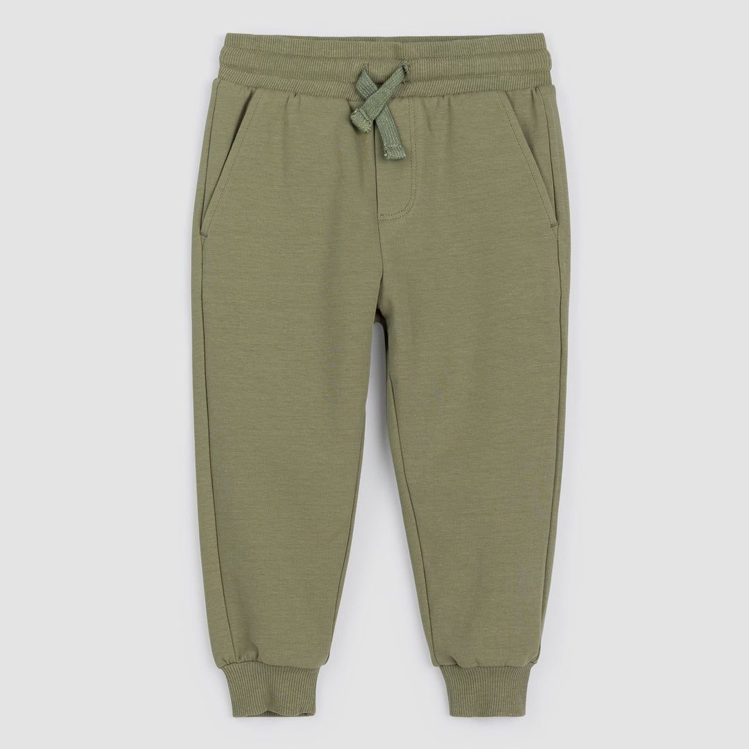 Miles the Label lichen green joggers- organic cotton french terry