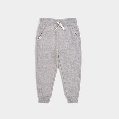 Miles the Label basic heather grey joggers organic cotton french terry