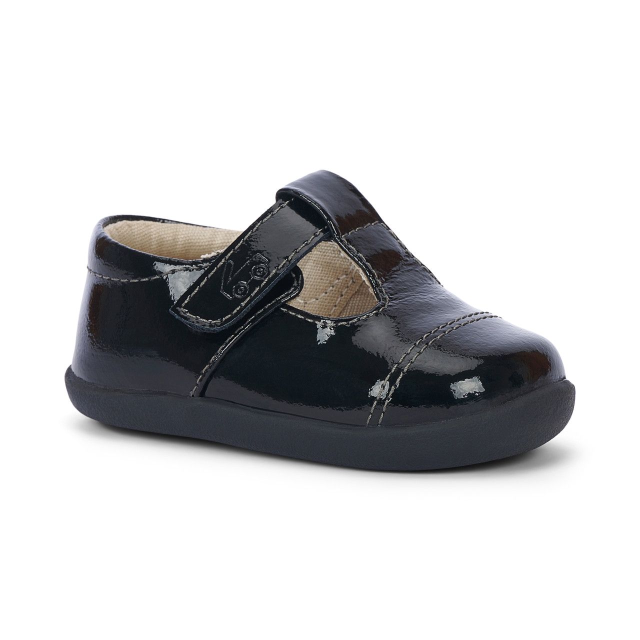 See Kai Run (First Walker) - Bianca Mini Black Patent Mary Jane shoes