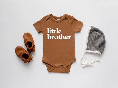 Glad Folk &quot;Little Brother&quot; 100% Organic Cotton Bodysuit