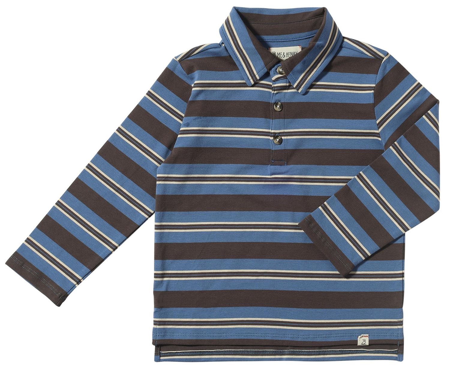 Me &amp; Henry 100% cotton striped polo shirt