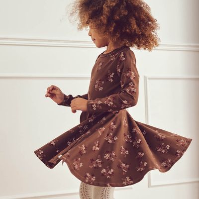 Danish Musli organic cotton Flora swing dress