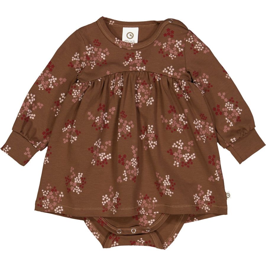 Danish Musli organic cotton Flora bodysuit with floral print