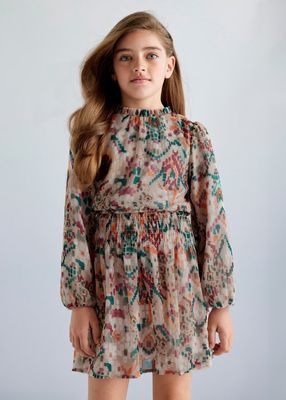 Fall Mayoral printed elastic waist dress-lined