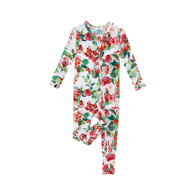 Posh Peanut Bamboo floral convertible one piece- Beatrix